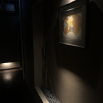 徳山鮓 - 食事室からトイレへ続く廊下。