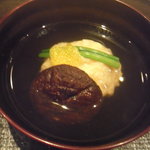 まき村 - 車海老真丈　椎茸椀