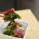 波へい - クレソンの冷製 〜生ハムのせ〜