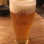 カクニマル - エビス生ビール 480円