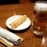 タラキッチン - おしぼり、パパド