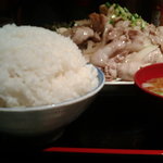 上州屋　豚バラ塩焼メガ定食