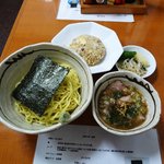 和風らーめん 金子 - 和風つけめん（冷）＋半チャーハン