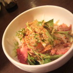 福山駅前酒場　情熱ホルモン - 食べ放題 大根サラダ(2011.11.17)