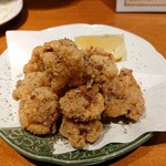 肝屋 - 牛ホルモンの唐揚げ(580円)