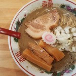 麺の極 はなみち - 今日の限定「超濃厚煮干しそば by  エビナイオリ」(2019年3月21日)