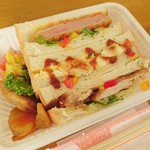 わさび - 日替り弁当（和食屋が『サンドイッチ作りました』ランチ）…税込500円