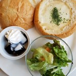 珈琲館 - グラタンパンの、セット❗