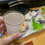 酒と魚 希唯 - 一歩己 純米うすにごり生(福島) 540円