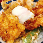 Tendon Tenya - コーンポタージュ天と華味鶏天丼（半熟玉子付）