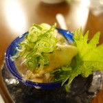 酒菜家 ペッシェロッソ - 生がきの胡麻葱ポン酢