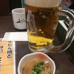 牛たん炭焼き 利久 - ビール