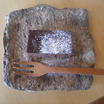 小さな宿＆レストラン しいの木やま - ランチセットについてきたデザートのココアケーキ。
