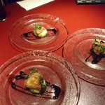 鉄板焼 天 - フォアグラと茄子