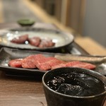 Yakiniku Ya Kazu - 黒霧島（ロック）580円。