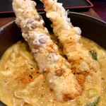 カレーうどん 富貴堂 - スペシャルカレーうどん1,080円。豪華な感じですが、味はノーマルの方が上かと。