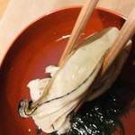 味道広路 - 噴火湾の牡蠣が大きくてプリプリで甘かったです。