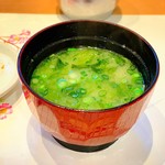 すし処 會 - あおさの味噌汁