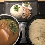 麺屋一燈 - 濃厚魚介"細"つけ麺＋カオマンガイ