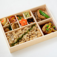 ◆おかかご飯とごぼうつくねハンバーグの彩り御膳