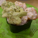 回転寿し トリトン - エビアボ軍艦。