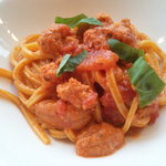 Felicelina - 北海道産ウニのトマトクリーム　キタッラ