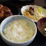 ホワイト餃子 はながさ - 焼き８個ランチ