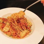 バル Shion - ワタリガニのトマトクリームスパゲッティ