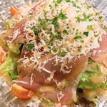 バル Shion - 生ハムとモッツァレラチーズのサラダ