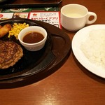 ガスト - チーズインハンバーグとAセット