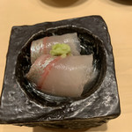 鮨 由う - 高知産 縞鰺 煎り酒で