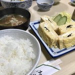 伊賀富 - 伊賀富さん、今日は久しぶりに「だし巻き玉子定食」６４０円です！(2019.3.22)