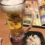 魚民 越後湯澤東口驛前店 - 生ビールとお通し
