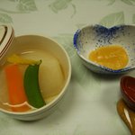 Shougoin Gotensou - 蒸しもの　蕪蒸し柚子白味噌でいただきます。