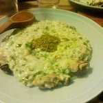 酒徒庵 - 牡蠣とあおさのチーズリゾット