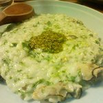 酒徒庵 - 牡蠣とあおさのチーズリゾット