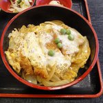 おそば　水信 - 小かつ丼