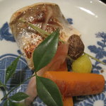 やさい料理 つむぎや - ☆カマスの焼き物。人参甘い。