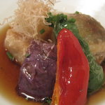 やさい料理 つむぎや - ☆イチジク、あけび他の揚げ出し