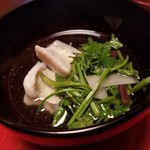 あさば - 田芋 わらび 山独活 太刀魚吸鍋