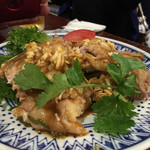 大衆中遊華食堂 八戒 - 蒸し鶏(ホロホロ鳥と普通の鳥)