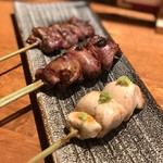 炭焼 おかげさん - 最初の串3本