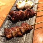 炭焼 おかげさん - 最初の串3本