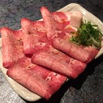 祇園焼肉 志 - H.31.1.31.夜 極上和牛タン 2,800円税別