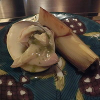 くずし鉄板 あばぐら 恵比寿店 - 地蛤と筍の鉄板焼き