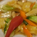 南海飯店 - いかとチンゲン菜うま煮