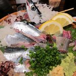 いしまるや - さんまの造りと炙り