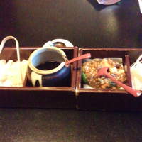 とうふ屋うかい 鷺沼店 - あげ炭火焼の調味料