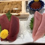 ほったらかし亭おまかせ - 真っ赤なマグロと脂の乗った大トロ‼️