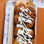 たこ焼きの蛸入道 - 大玉たこ焼きソース味450円マヨ20円プラス